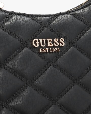 Guess Tamsin Quilted Black Top Zip Shoulder Bag