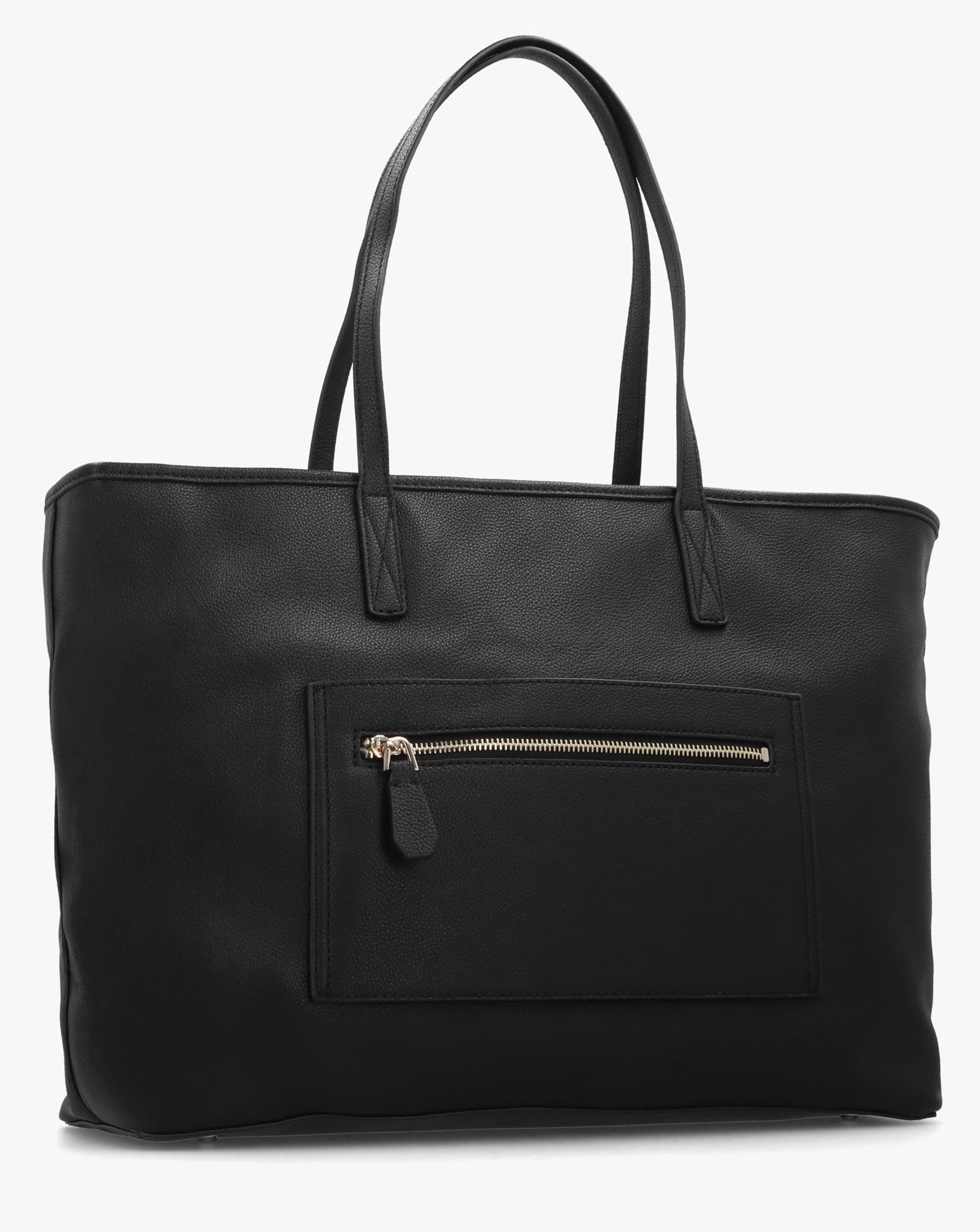 Guess Large Power Play 3 Black Logo Tech Tote Bag | JD Williams