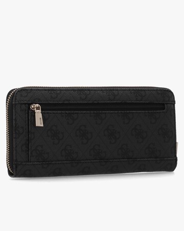 Guess Laurel II Large Coal Logo Zip Around Wallet