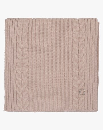 Guess Pink Knitted G Logo Scarf