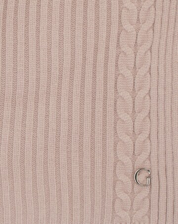 Guess Pink Knitted G Logo Scarf