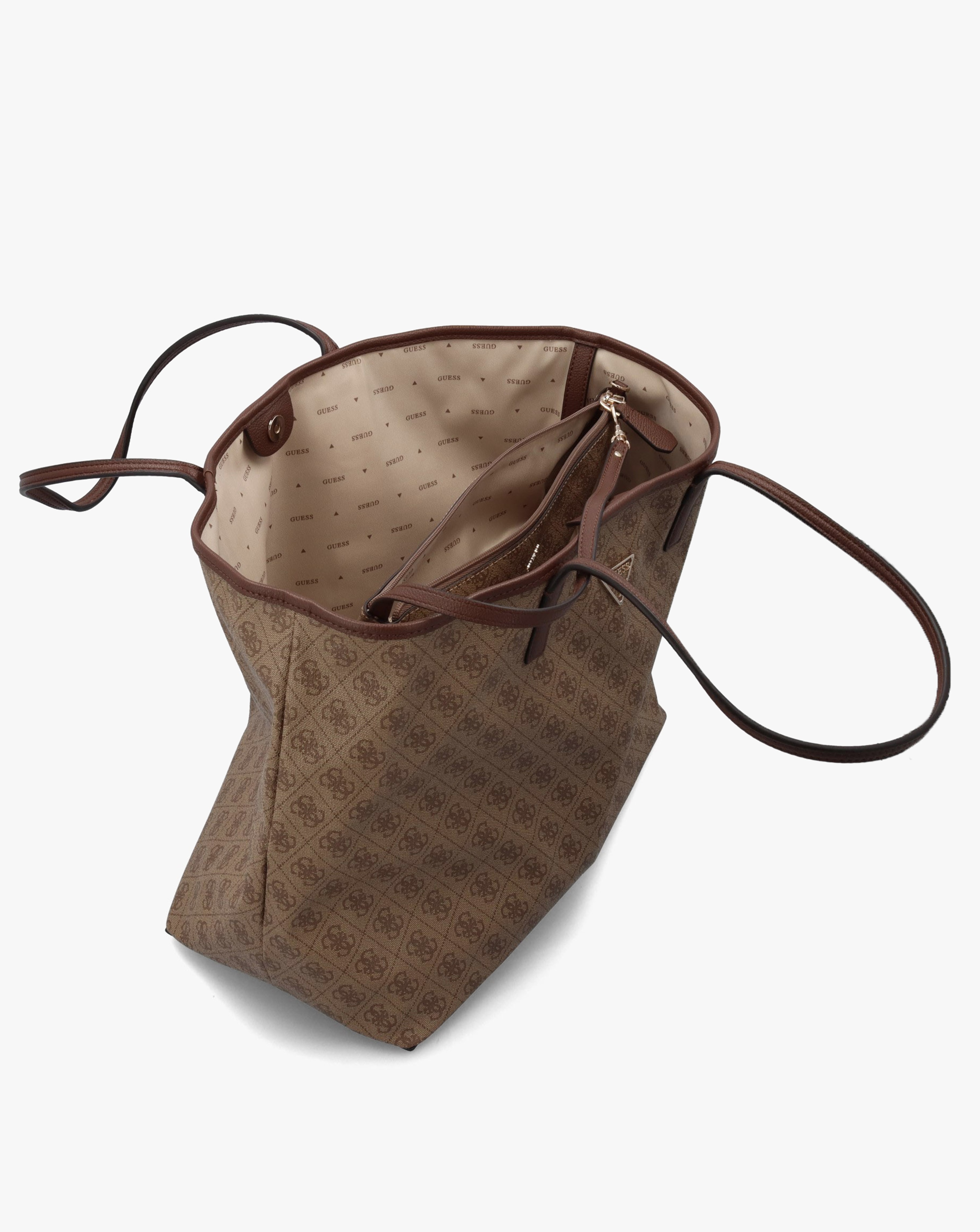 Guess Victtoria II Latte Logo 2 In 1 Tote Bag | JD Williams