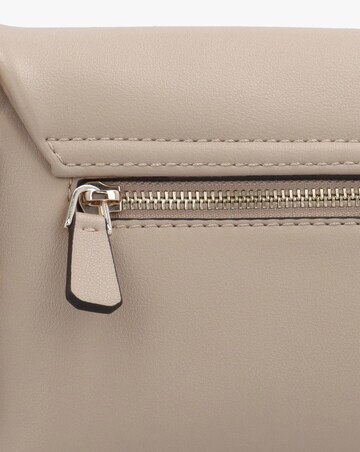 Guess Lefia Large Flap Taupe Shoulder Bag