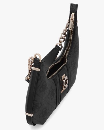 Guess Erenia Top Zip Coal Logo Shoulder Bag