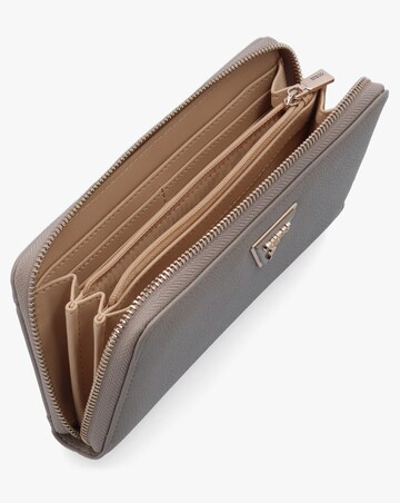 Guess Laurel II Large Dark Taupe Zip Around Wallet