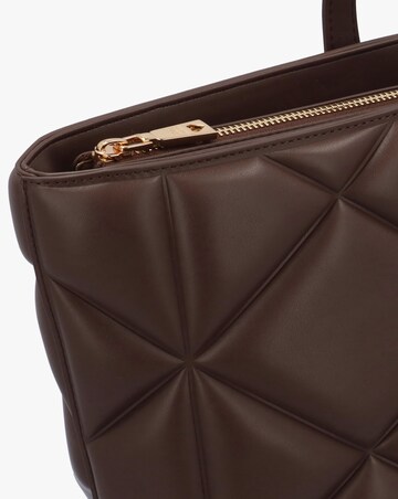 Love Moschino Heart Logo Quilted Pillow Chocolate Shopper Bag