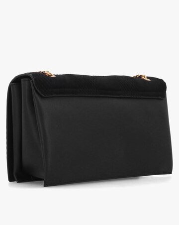 Love Moschino Checkerboard Chain Black Shoulder Bag