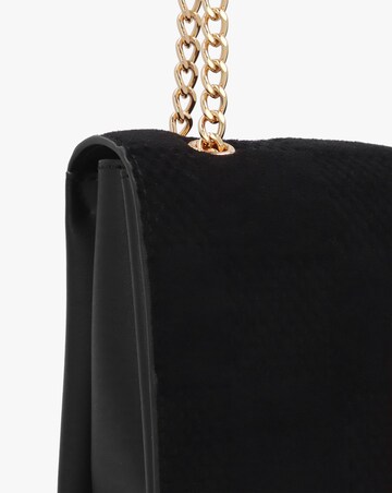 Love Moschino Checkerboard Chain Black Shoulder Bag