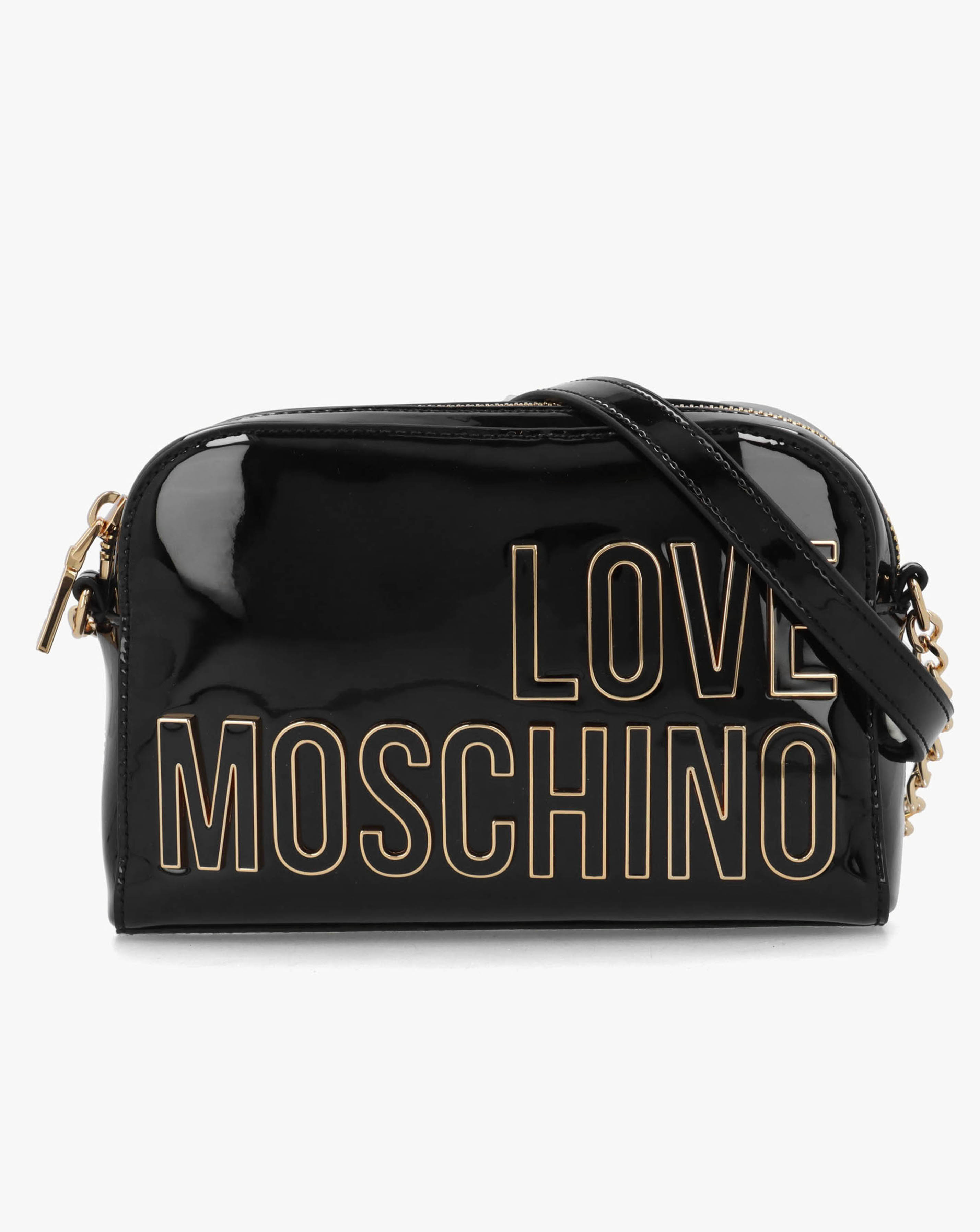 New In - Love Moschino Enameled Logo Cross-Body
