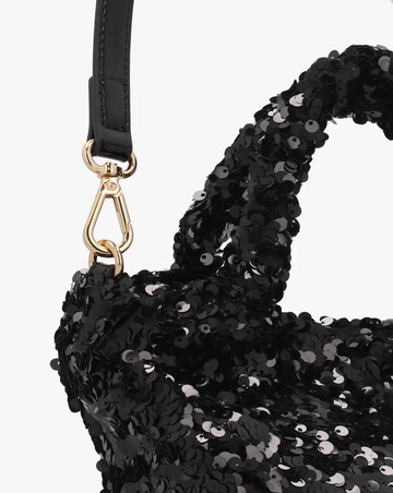 Love Moschino Sequin Black Top Handle Bag