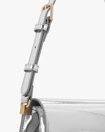 Love Moschino Smart Silver Evening Shoulder Bag