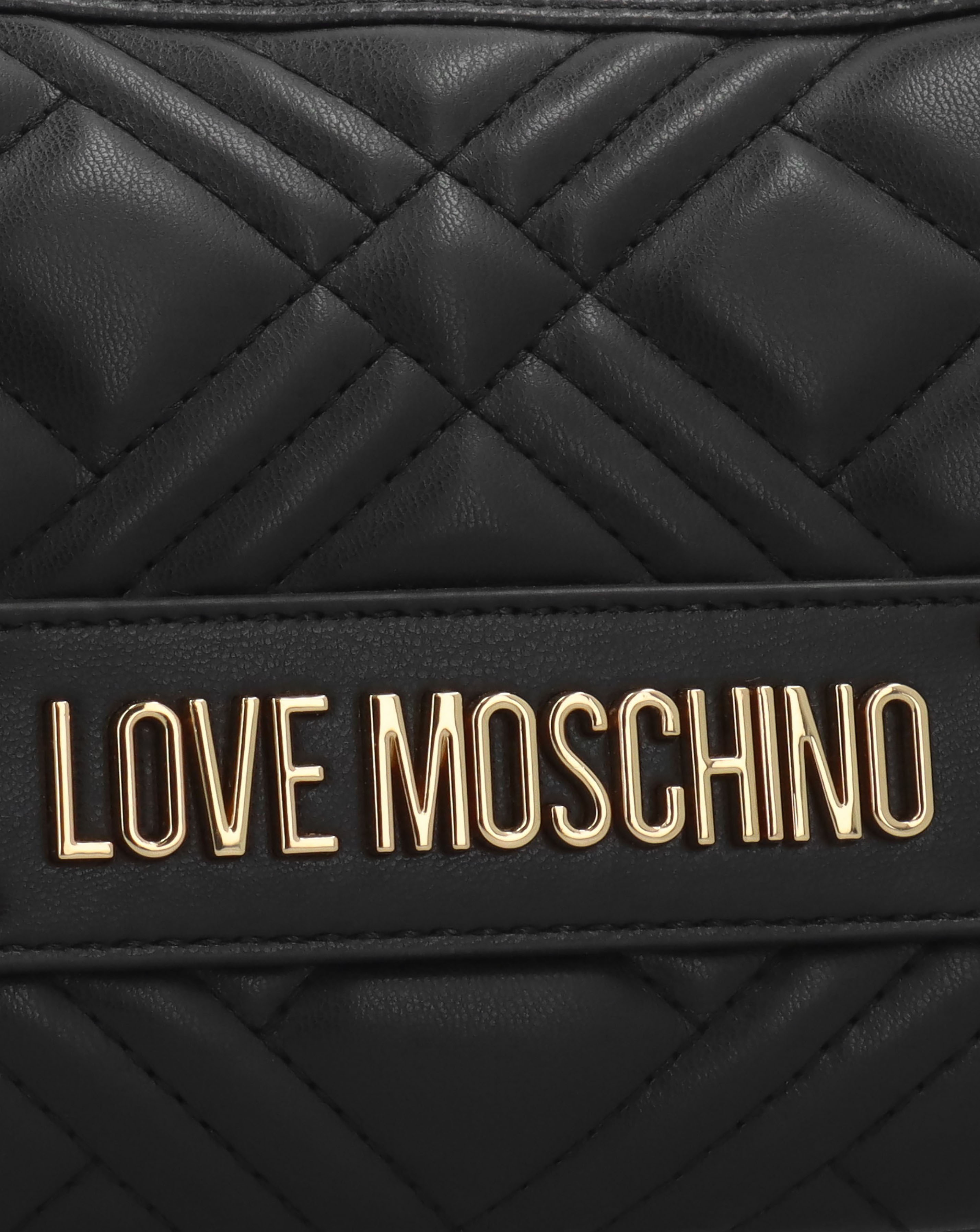【美品】OMMO PREMIUM QUILTING MA-1 BLACK38 Love Moschino Mini Diamond Quilt Black Hobo Bag | JD Williams
