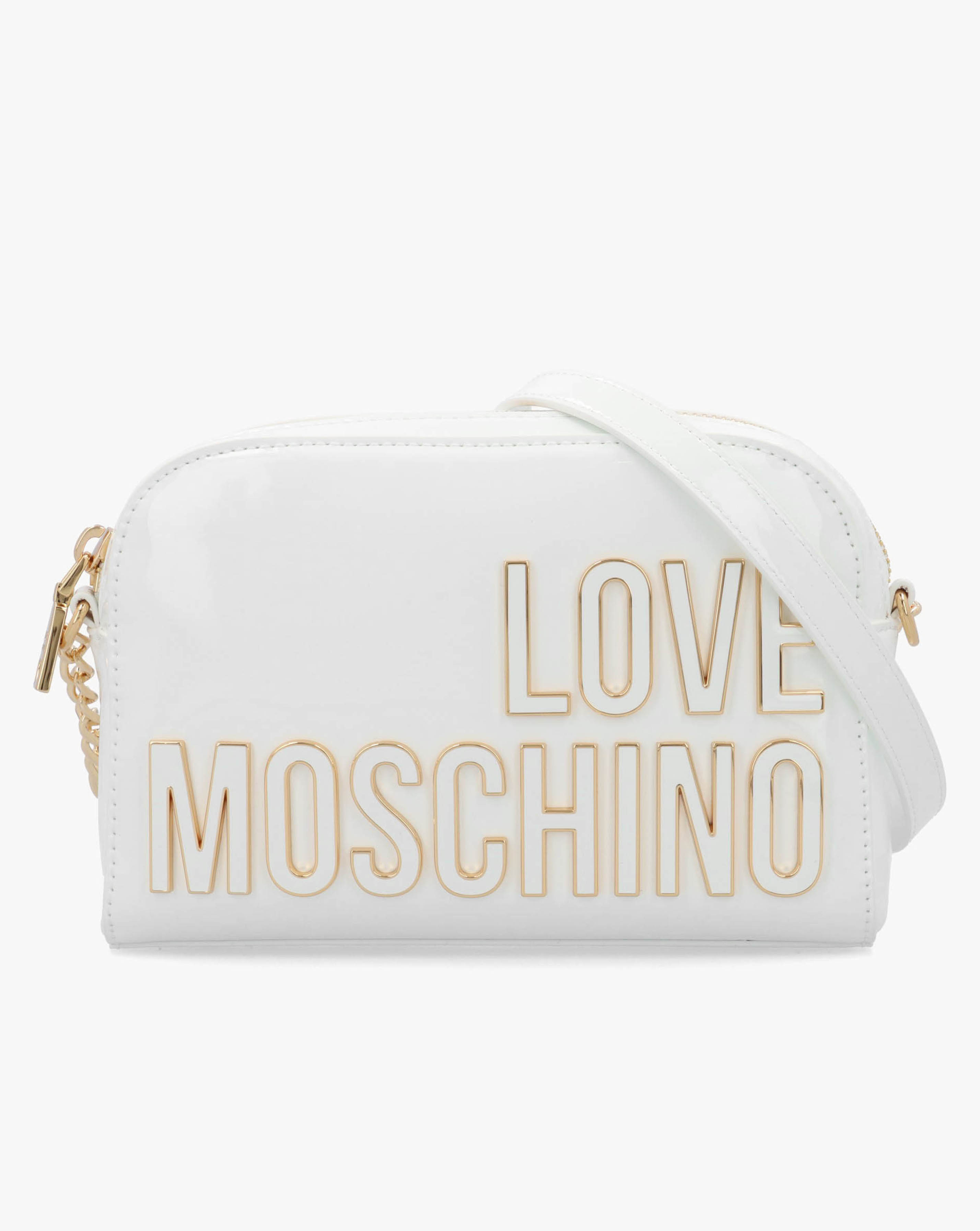 New In - Love Moschino Enameled Logo Cross-Body