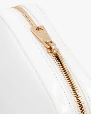 Love Moschino Enameled Logo White Cross-Body Bag