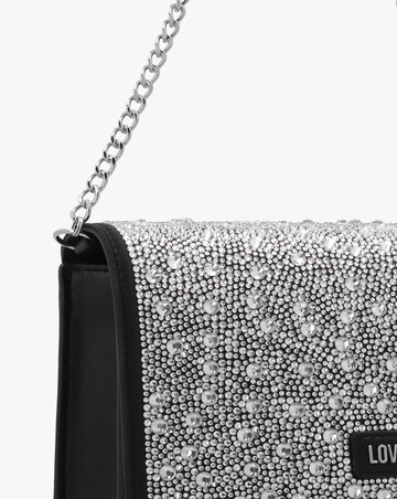 Love Moschino Glimmer Black Embellished Evening Bag