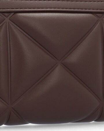 Love Moschino Heart Logo Quilted Pillow  Chocolate Purse