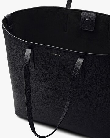 Radley Dukes Place Large Open Top Black Leather Tote Bag