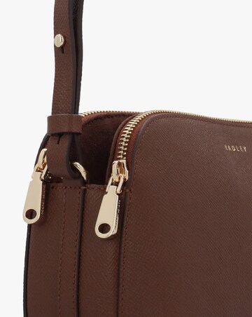 Radley Dukes Place Medium Top Zip Chocolate Leather Cross-Body Bag