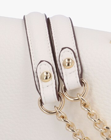 Valentino Bags Samantha White Front Flap Shoulder Bag