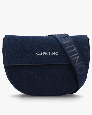 Valentino Bags Bigs Denim Navy Satchel Bag