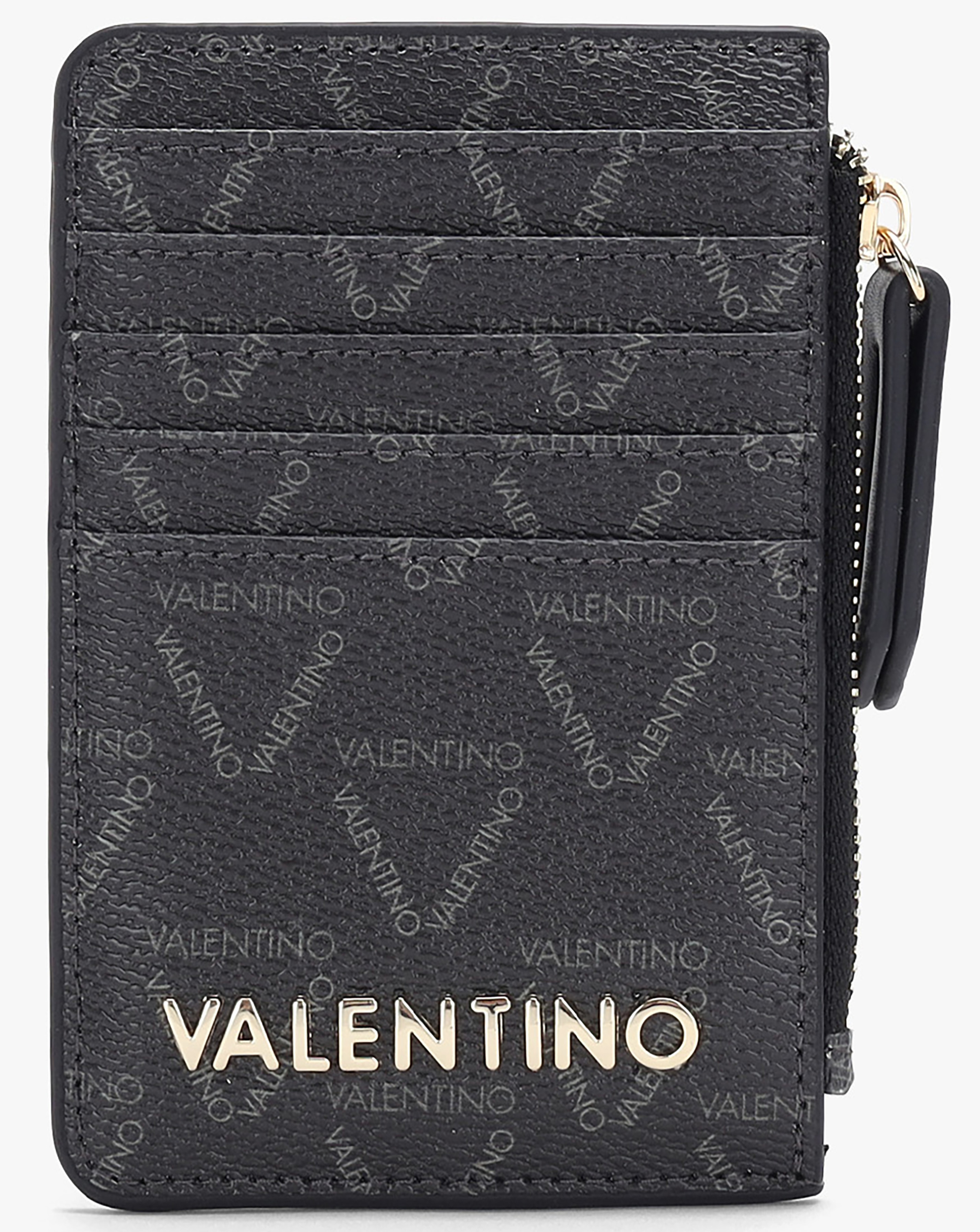 New In - Valentino Bags Lady Black Logo Card Case