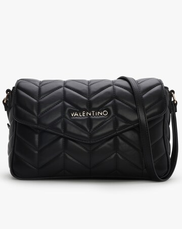 Valentino Bags Petal Quilted Chevron Black Cross-Body Bag