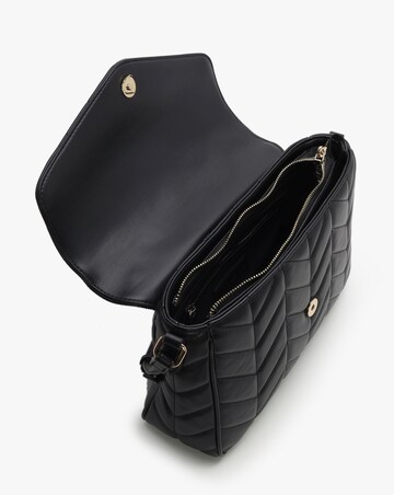 Valentino Bags Petal Quilted Chevron Black Cross-Body Bag