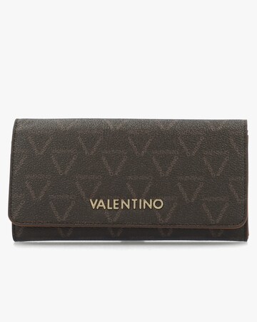 Valentino Bags Lady Brown & Tan Logo Purse