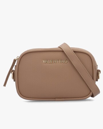 Valentino Bags Miramar Beige Pebbled Camera Bag