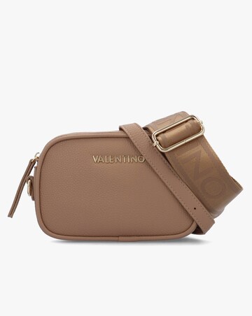 Valentino Bags Miramar Beige Pebbled Camera Bag