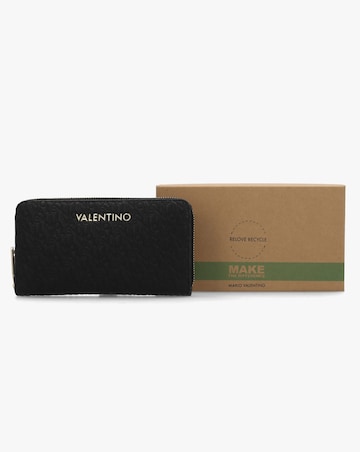 Valentino Bags Falak Black Zip Around Wallet
