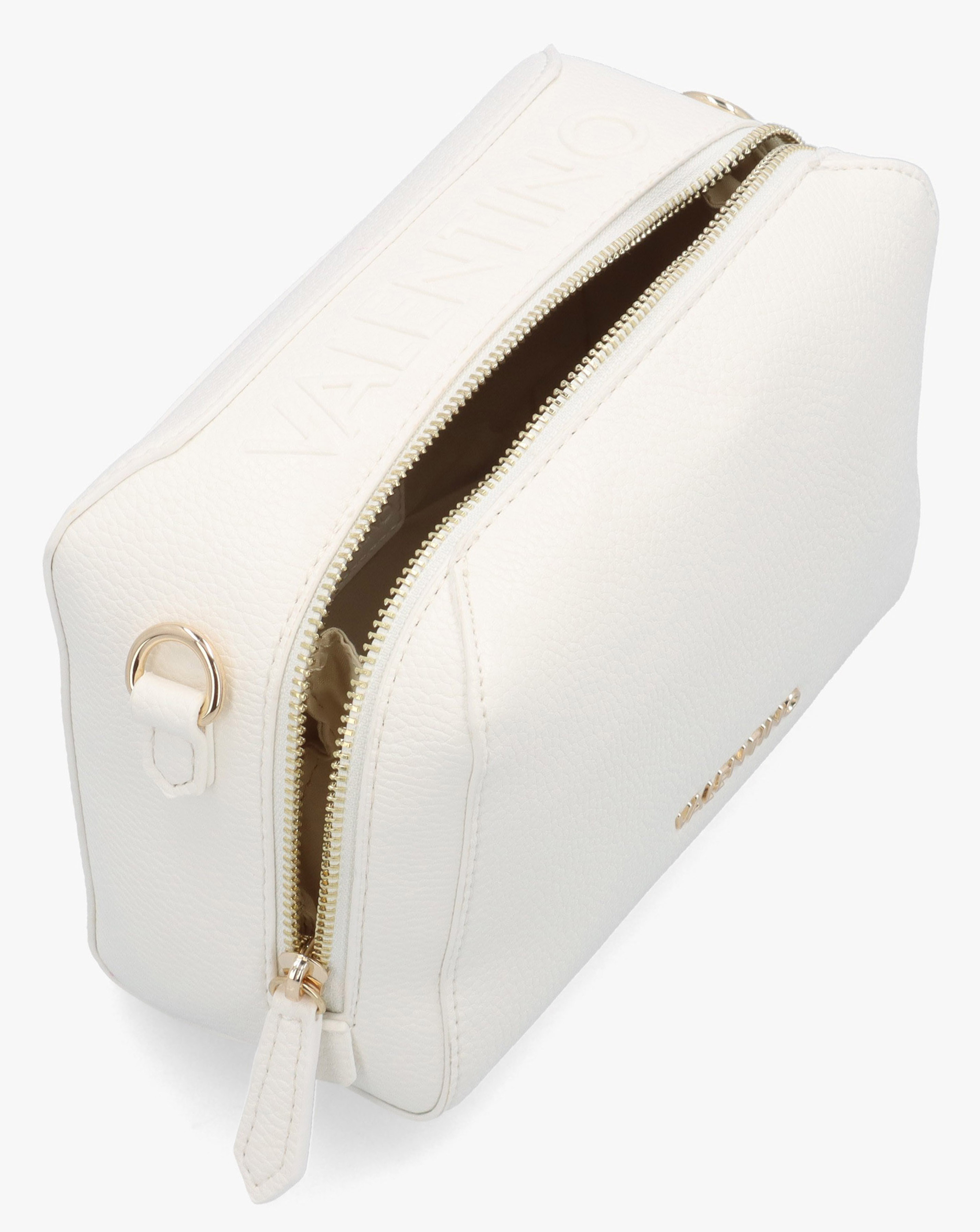 Valentino Bags Pattie Haversack White Pebbled Cross Body Bag | JD
