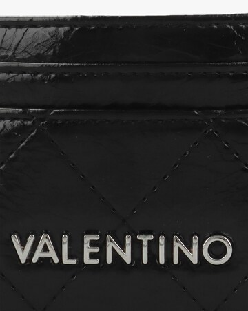 Valentino Bags Wakanda Diamond Quilt Patent Black Card Case