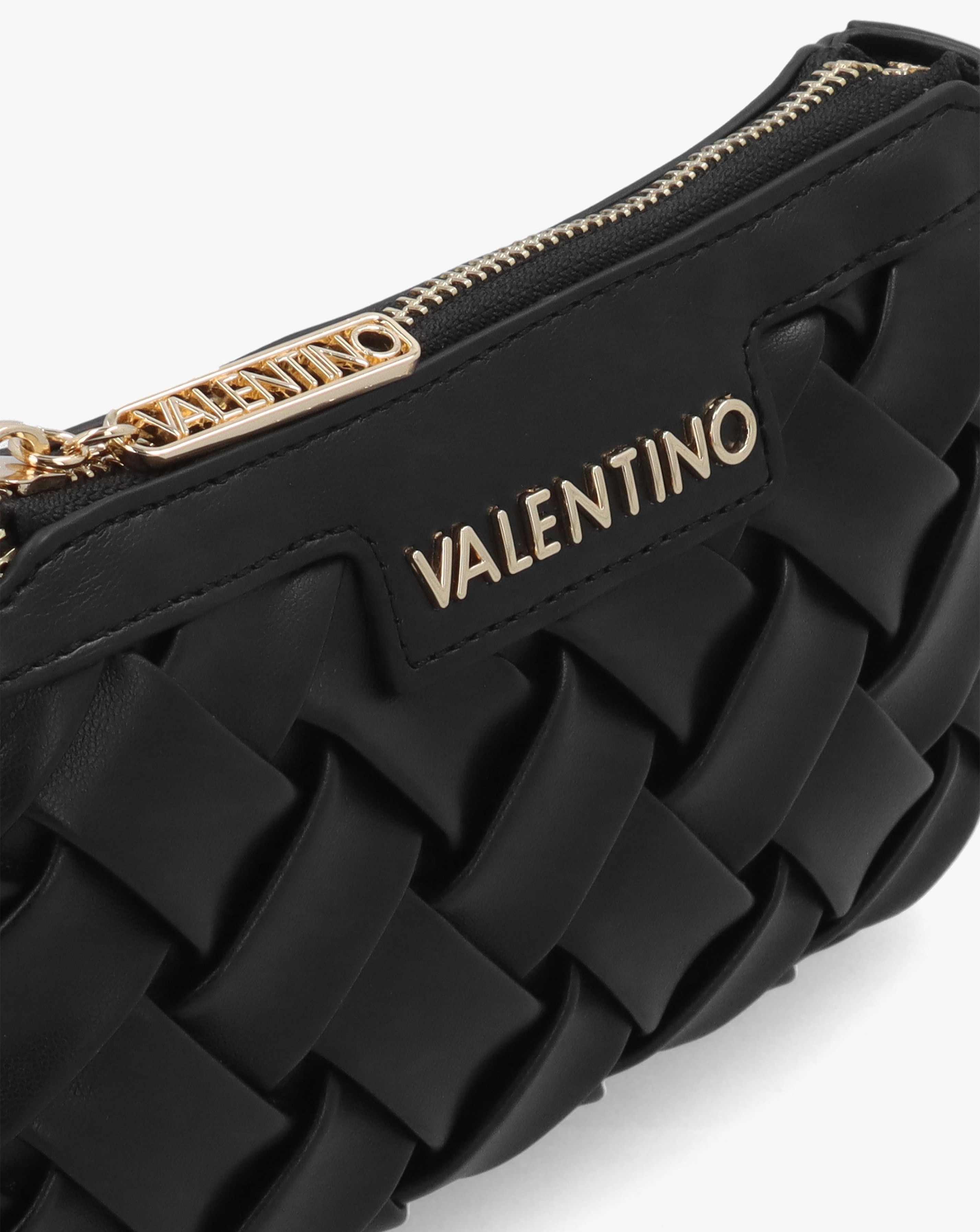 Valentino Bags Ennis Black Woven Shoulder Bag | JD Williams