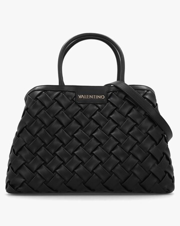 Valentino Bags Ennis Black Woven Shopper Bag