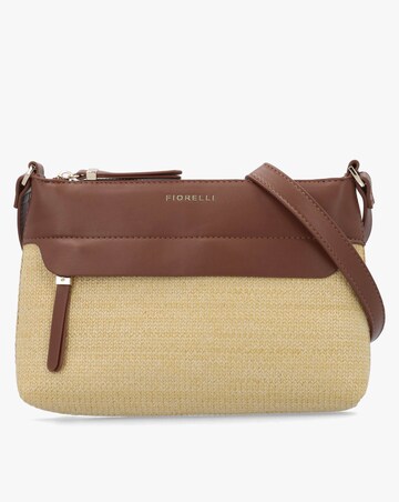Fiorelli Isla Beige Straw Cross-Body Bag