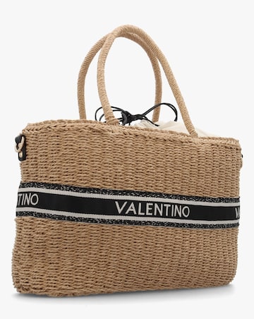 Valentino Bags Boho Natural Woven Shopper Bag