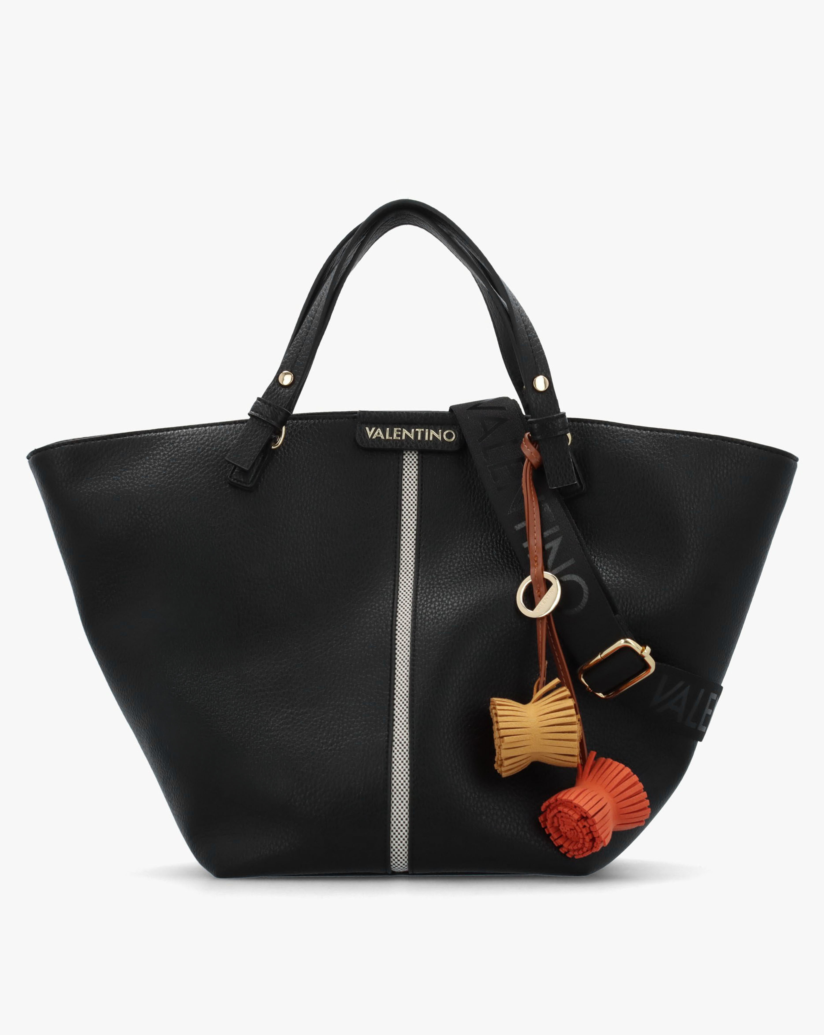 New In - Valentino Bags Hybris Black Shopper Bag