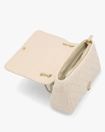 Valentino Bags Ocarina Summer Ecru Woven Satchel Bag