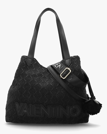 Valentino Bags Courmayeur Black Woven Shopper Bag