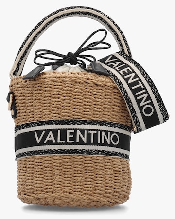 Valentino Bags Boho Natural Woven Bucket Bag