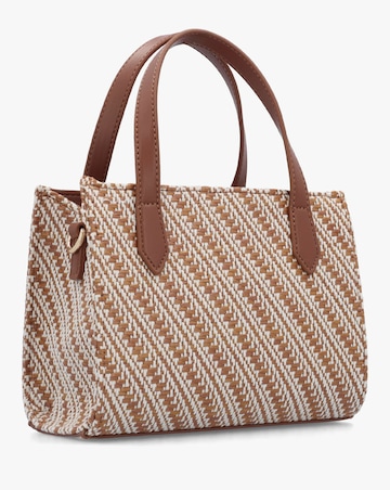Valentino Bags Divina Summer Tan Multi Woven Shopper Bag