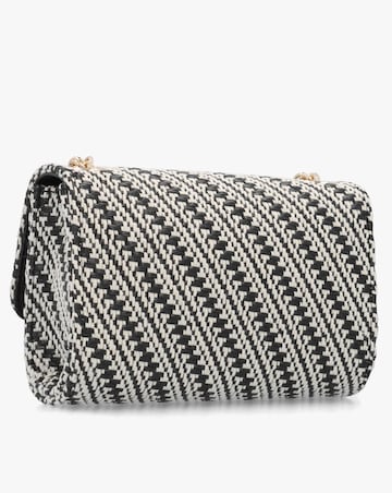 Valentino Bags Divina Summer Black Multi Woven Shoulder Bag