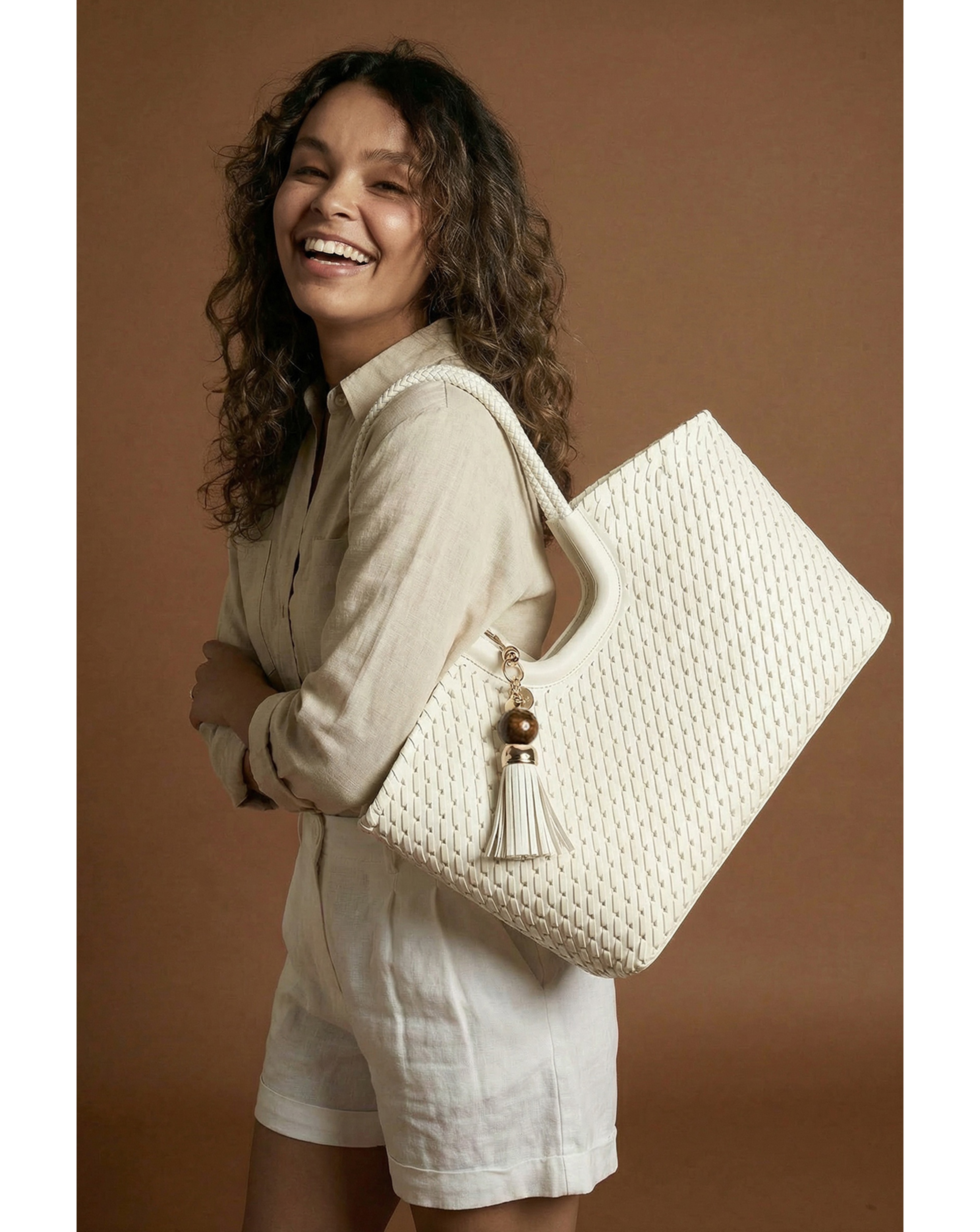 New In - Luella Grey Lillie Whipstitch Tote