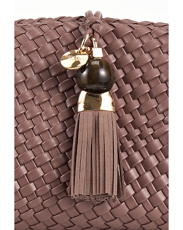 Luella Grey  Indigo Oversized Pecan Clutch