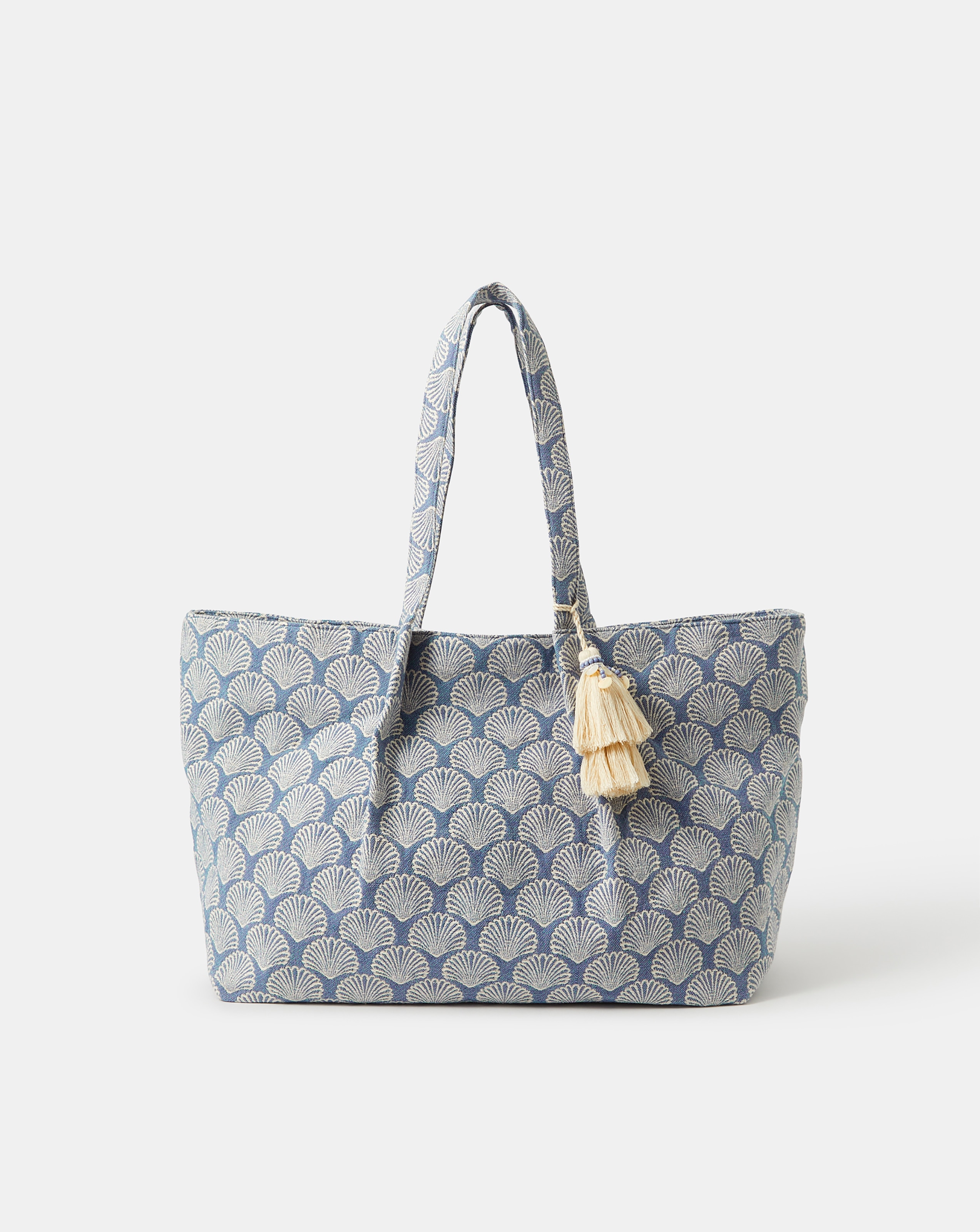 New In - Accessorize Shell Print Weekend Bag