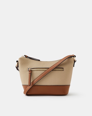 Accessorize Two Tone Canvas Crossbody