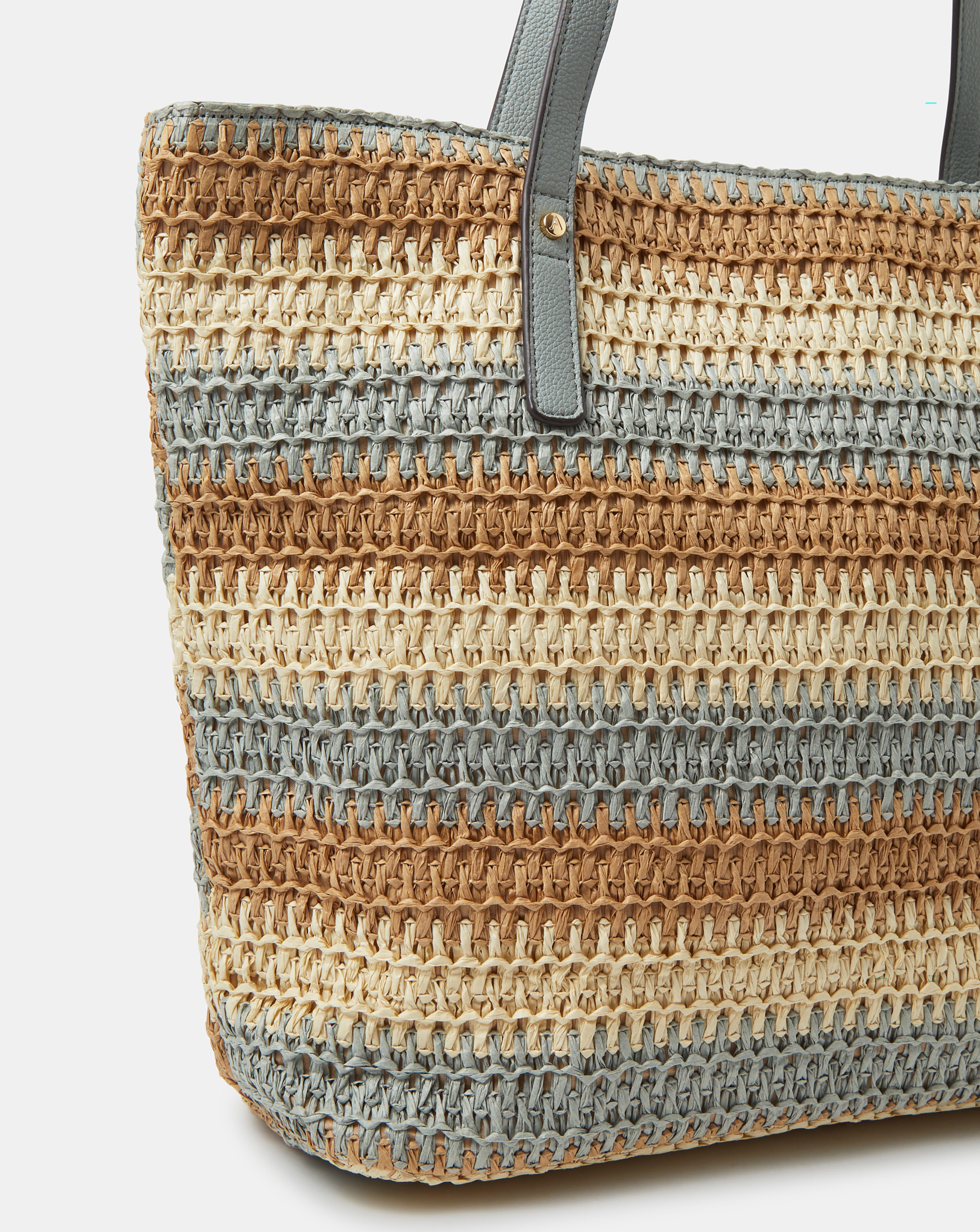 Accessorize Stripe Raffia Shoulder Bag | JD Williams