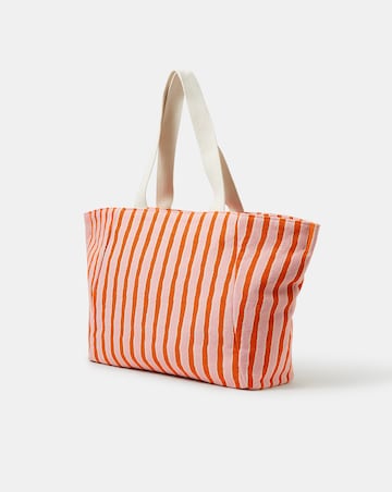 Accessorize Slogan Stripe Beach Tote Bag