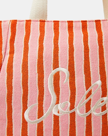 Accessorize Slogan Stripe Beach Tote Bag